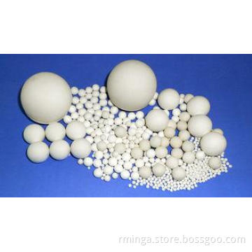 25% Inert Alumina Ceramic Ball , Ceramic Catalyst Support M
